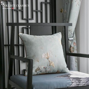 中式抱枕套子可拆洗含芯抱枕45*45不含芯腰枕正方形客厅沙发靠垫