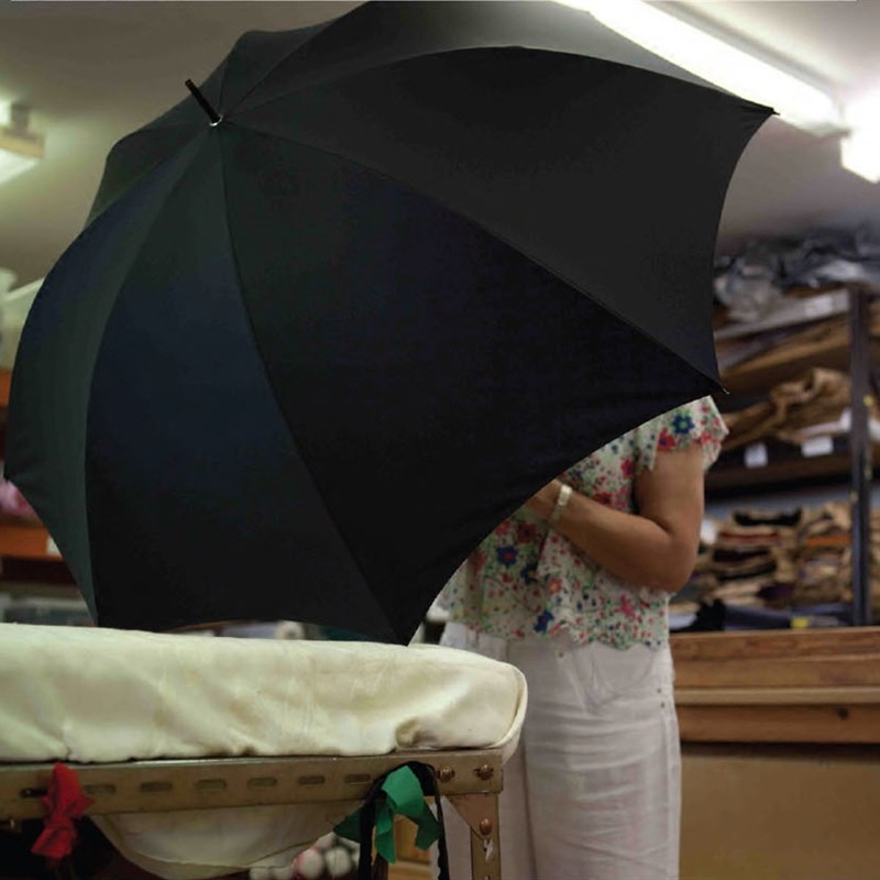 长柄大黑伞长柄遮阳伞摄影用伞结实双骨架长柄英伦风雨伞