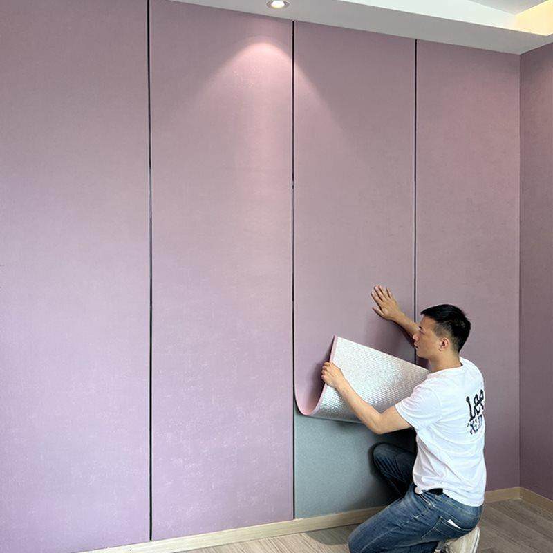 墙布粘奶装油色卧自室客厅墙纸防水床头软包墙RIM板饰电壁视背景,家居饰品,软装墙贴,淘宝优惠券,粉丝福利购,淘宝优惠卷