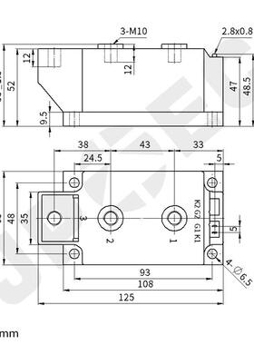 PZT可控硅晶闸管整流管混合型半控模块MFC500A1600VMFC桥5001-6(T