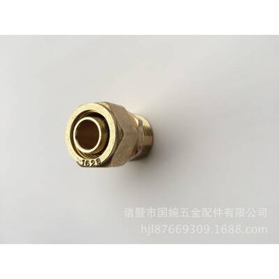 国巨家直销20件*3/4ZGHM外丝直接卡套式铜厂管铝塑管铜接头