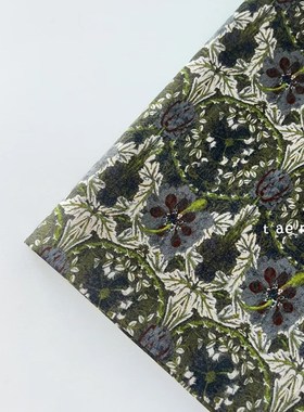 taer 国产60支高支棉 苔野 印花面料 DIZY布料全棉