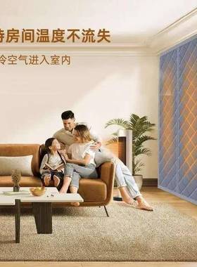 棉门帘冬季保门暖挡家用防风rl棉门帘防空调帘磁吸加风厚挡风隔断