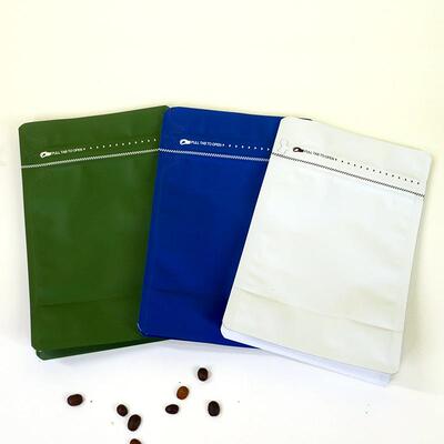 边八封袋气阀袋咖啡豆87装袋铝封箔自袋咖啡袋带气阀包自立袋茶叶