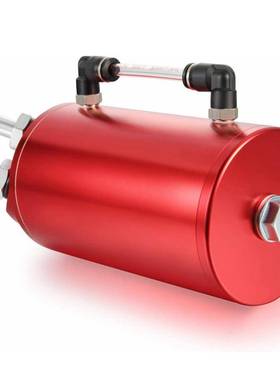 汽车改装热销0.5L34218端铝制发动机机油集箱油箱呼红吸罐2带油软