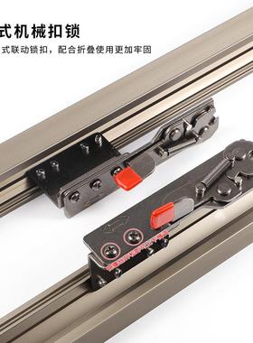 小户型式壁餐台支撑架悬浮餐桌挂滑轨五金配件挂壁导伸缩折99285