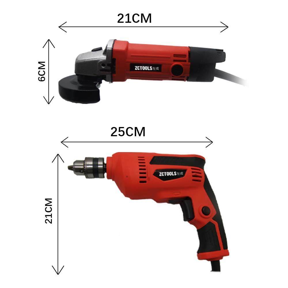 755202电4角磨机钻家用组电动工具两件套装工厂源货套手电钻切割,五金/工具,家用工具组套,淘宝优惠券,粉丝福利购,淘宝优惠卷