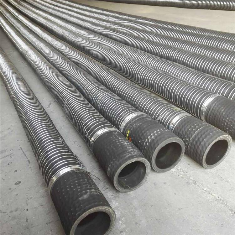 厂橡家生产丝黑胶钢管吸排油污490酸碱腐蚀抗老化优质橡胶耐钢丝