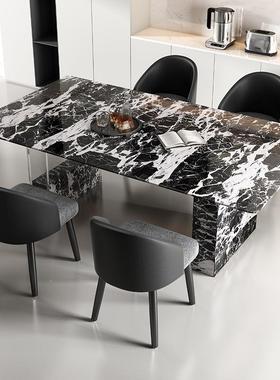 意式轻大理石NH-880餐桌高感亚克力小奢户型家用长方级形代极简餐