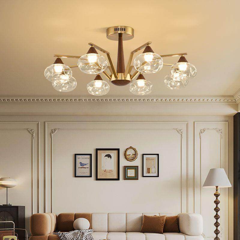 客厅灯现代约法吊简513式轻奢感个性创意玻璃灯罩主吊卧室餐厅灯,家装灯饰光源,智能吊灯,淘宝优惠券,粉丝福利购,淘宝优惠卷