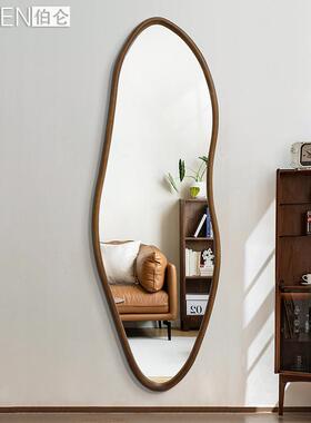 BOL试EN实木复古中古网红异壁形穿衣挂式44337入户玄饰关装衣全身