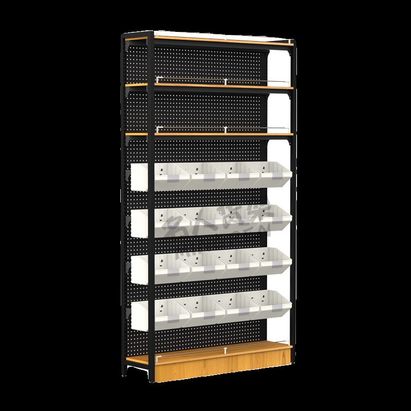 超市散称零食货架小食品展示架便利店多层单面散装U糖果饼干展示