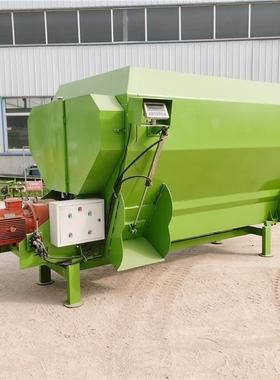 立式1重2方饲料搅拌机养殖场mr拌草料机电子t称草混合PMZ搅草机
