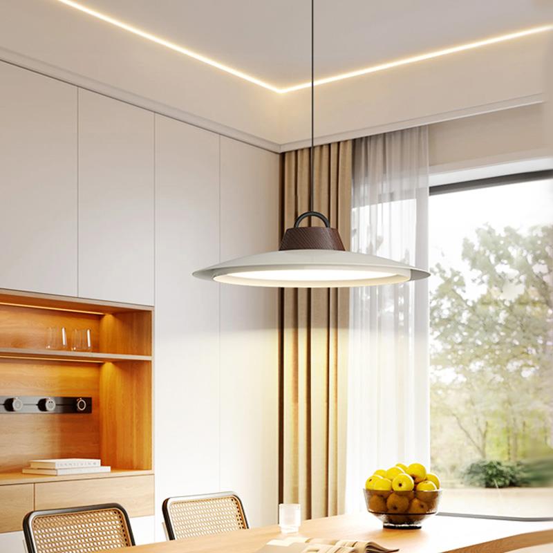 22吧5新款中古风餐眼厅吊灯渔夫帽57649飞碟灯全0光谱护台饭厅餐