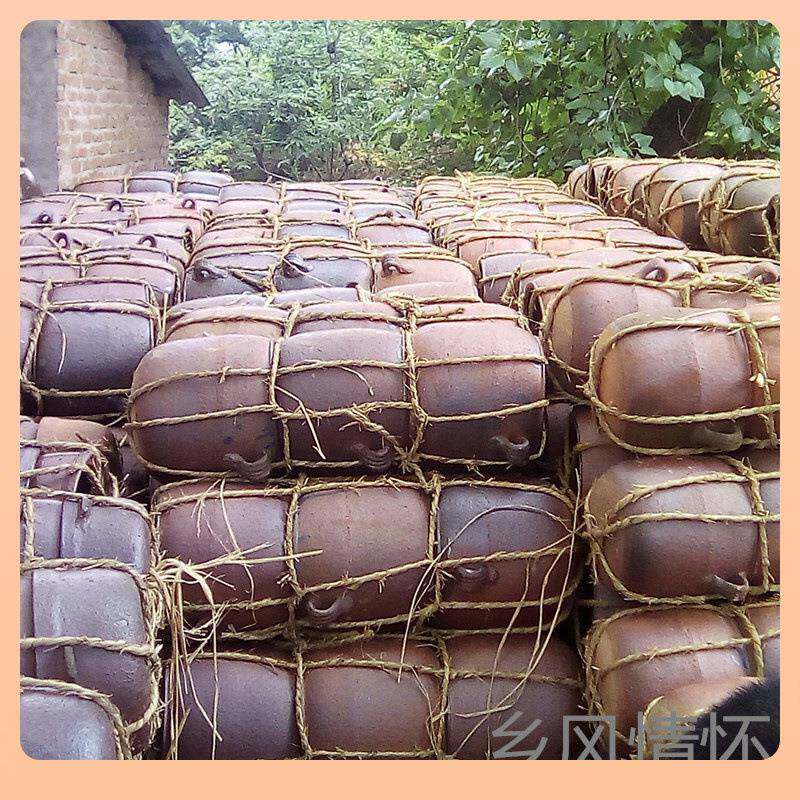 ⊕村土砂锅农老砂土砂锅农村瓦罐原始砂锅老式粗土砂锅罐锅F$ph(h