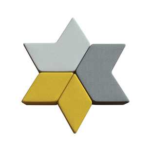 图书馆公司接待培训机构r办公等位区商场创意异形三角形组合沙发