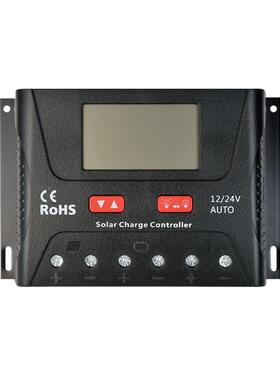 太阳能控制W器PM电压自动HP2410识控制器12/统24V离网系别太阳能