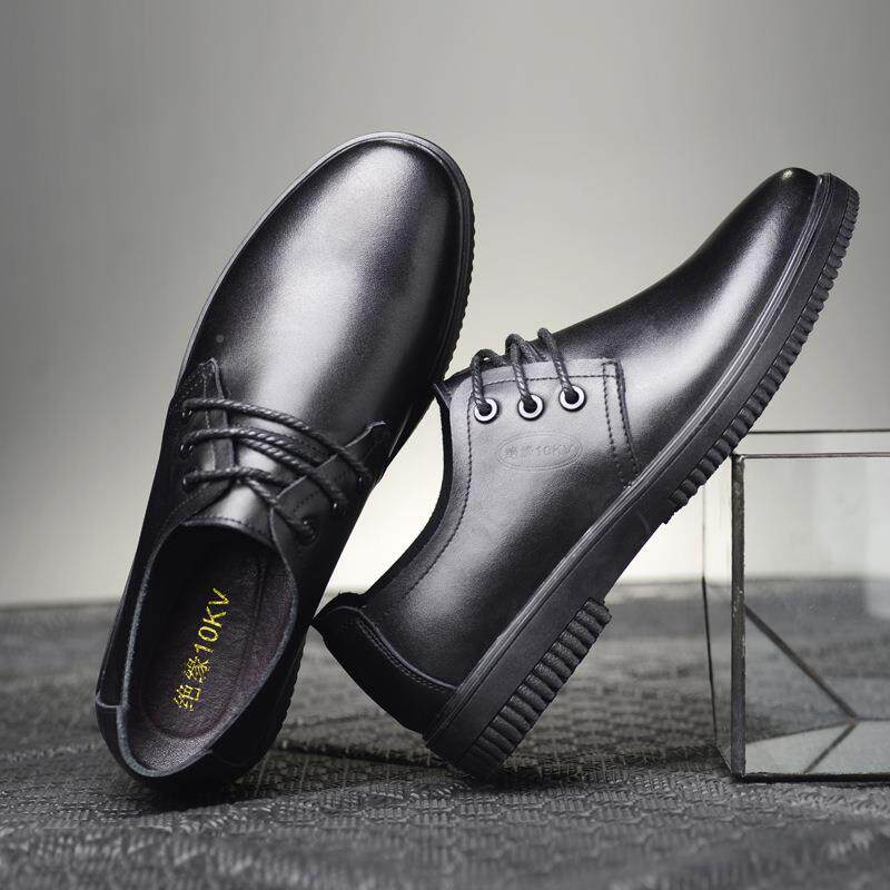 现货劳保鞋休男皮鞋电工防绝缘鞋0KV1牛筋底轻便滑耐磨商SZX务闲