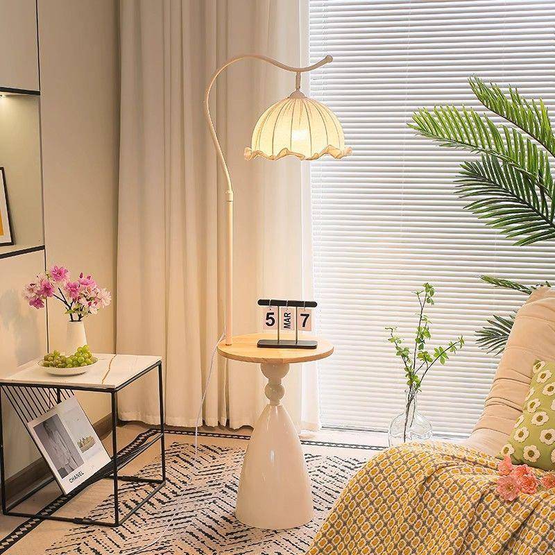 护眼落地灯825客厅带床头柜灯卧室氛书房置物架一体围灯家用轻奢