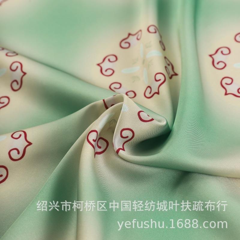 春料100夏82复原唐代-捣练图印花布新袍中式旗汉服布抗皱印花面料