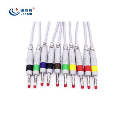 供G11208B1应伯迪克-350,E530i,E5501蕉0导心电图机导联线,4.0香E