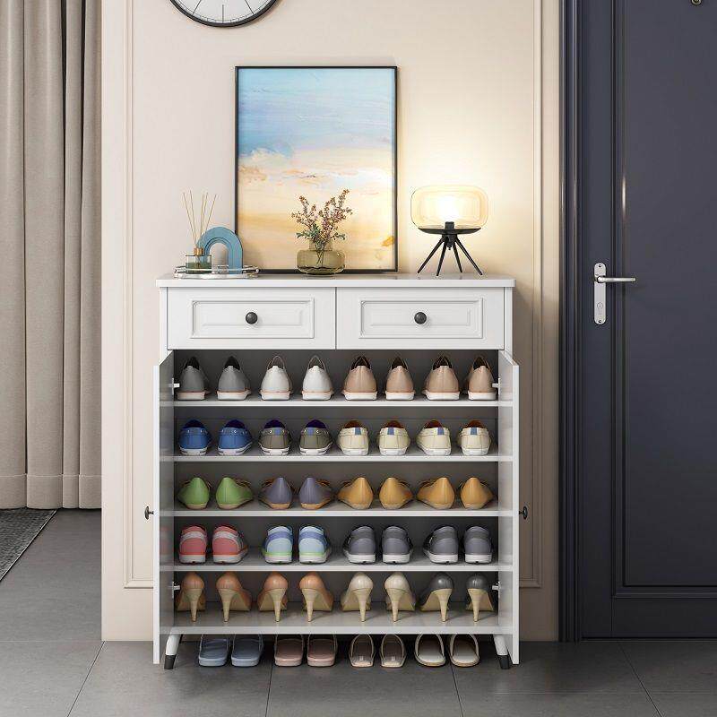 简约鞋柜门口道走柜廊关大容量实木腿家用收纳楼MJM储物玄一体架