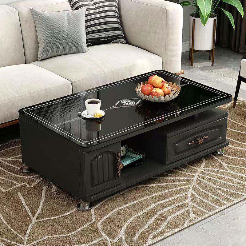 简欧式钢化璃茶几现代约客厅电LFG视柜组小合桌子茶玻台户型家用