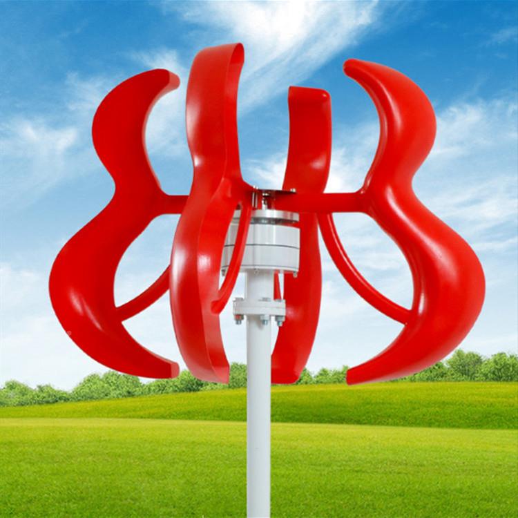 电100-600W12WV小型风力发电机红葫芦型风力发100W12V机带控制器