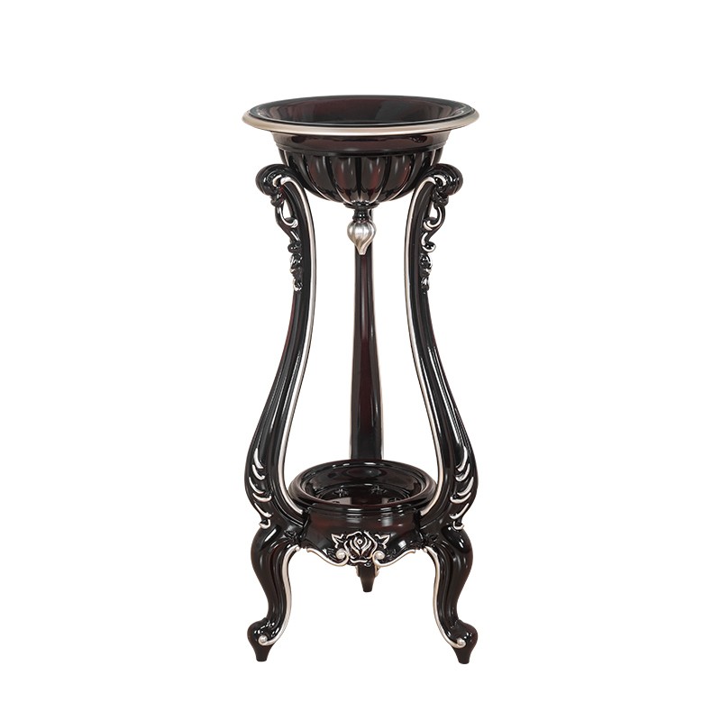 室内落地式花架简欧客厅花几复古轻奢绿植盆景Q架摆件架防水防实