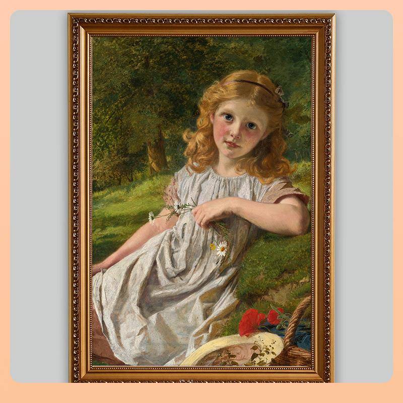 ?油框数字画油画外框定Fh(b*d$p做表实木框定亚画麻内框配框装裱