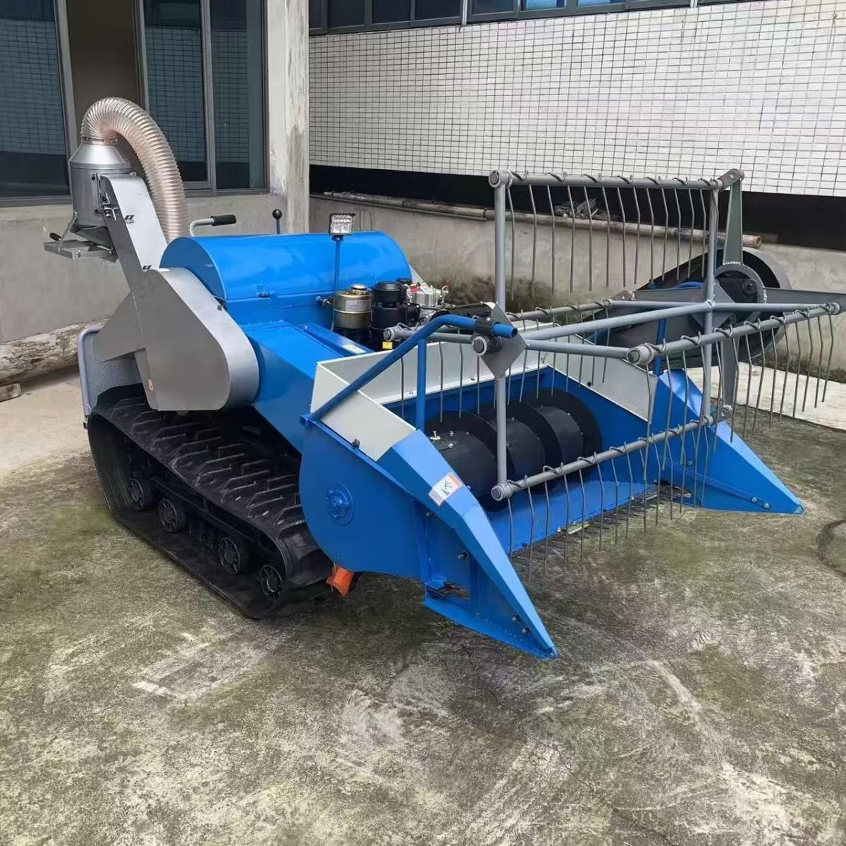 小型山区稻谷履带联合式