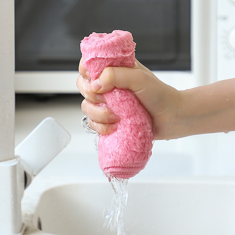 抹布厨房专用去k油纯棉毛巾吸油吸水不掉毛无水痕不粘油的洗碗布