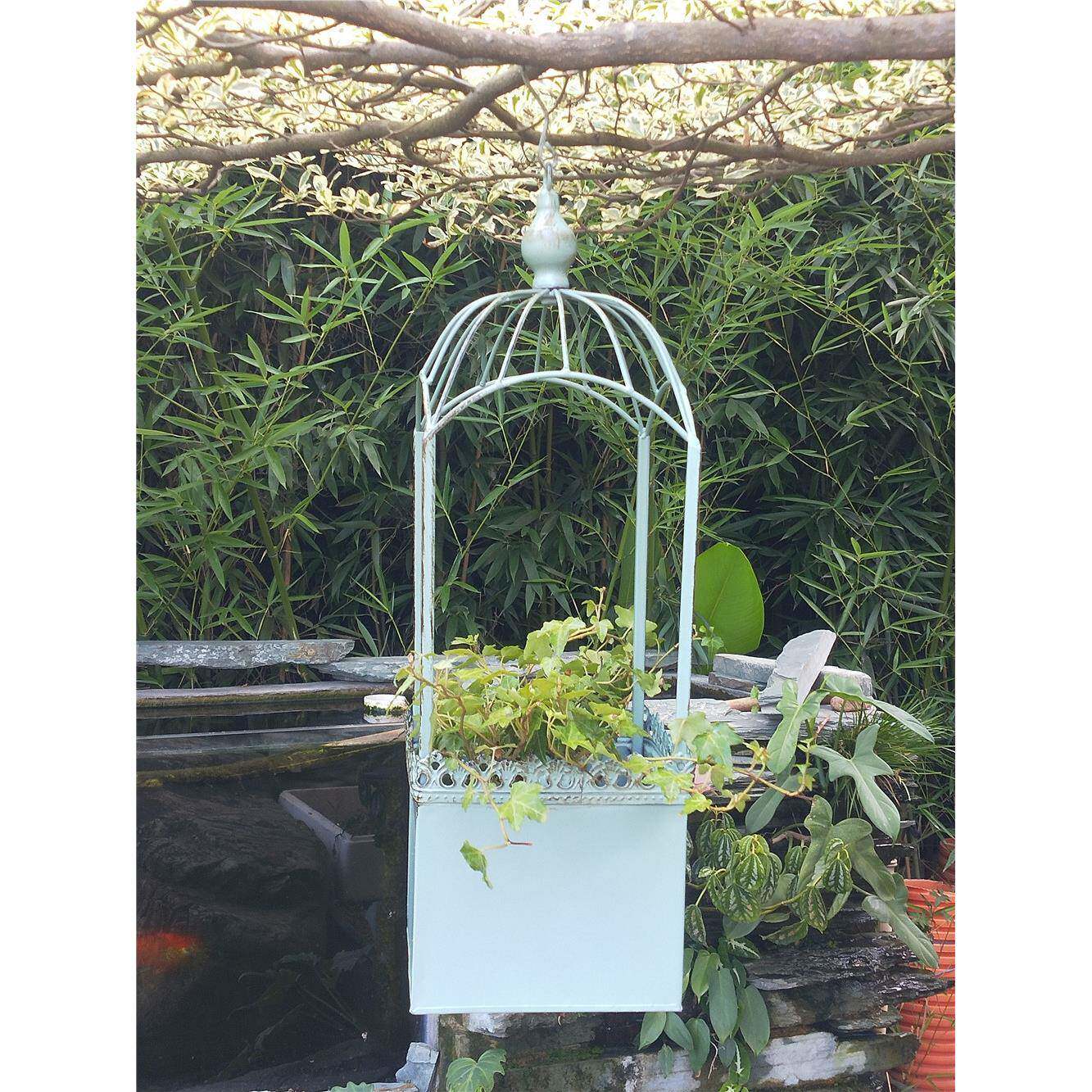 厂家直销艺铁垂吊吊花架铁链货篮花园庭院阳台悬无品牌/挂花架花