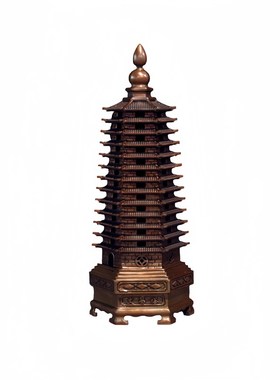 紫铜13十三层文昌塔九层9层文笔塔工艺摆件送学T生书房办公室饰品