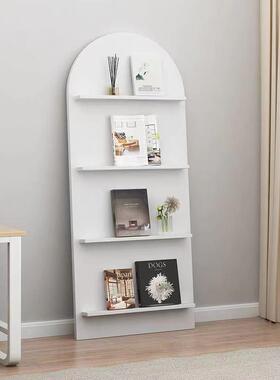 网红杂志创架1落地式in风简s约意书报架书架报志刊架装饰杂置物架