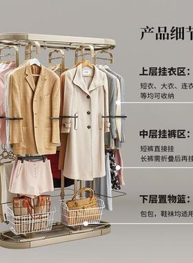 衣柜旋衣架衣帽间30度落地式转多功能楼6ILJ梯角家用衣服收纳转神