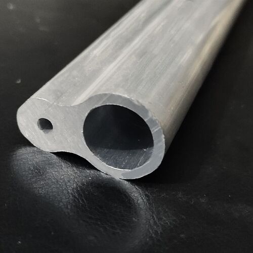 有现货 双孔葫芦型材 铝型材 铝棒铝管 总长35*3.95小孔.*16大孔