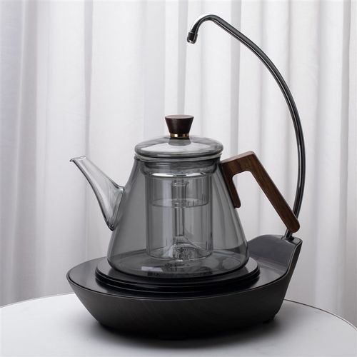 自动上水电陶炉煮茶器带抽水煮茶炉耐高温玻璃煮茶壶蒸煮一体内胆