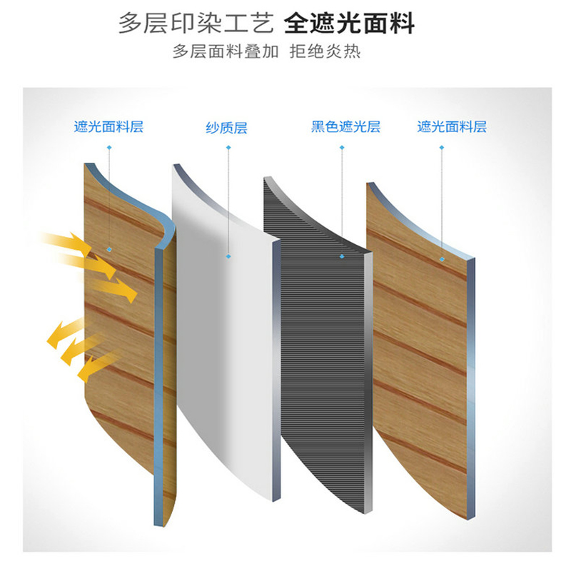 全遮光香格里拉帘卷帘拉珠遮光双层卧室客厅浴室布百叶窗帘 定制