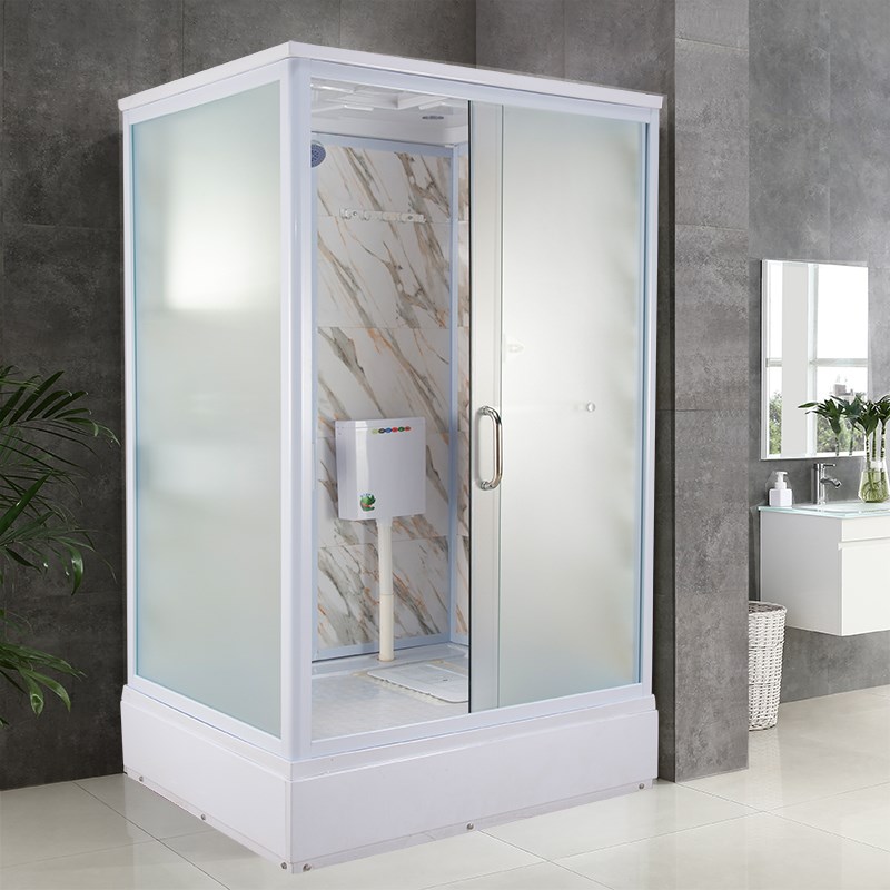 蹲坑整体成品卫生间集成整体淋浴房封闭式洗澡房干湿分离