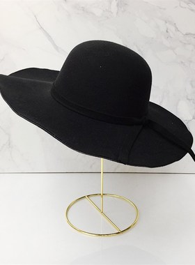 定制现代家具样板房衣柜衣帽间软装饰品摆件主卧礼帽女帽帽架组合