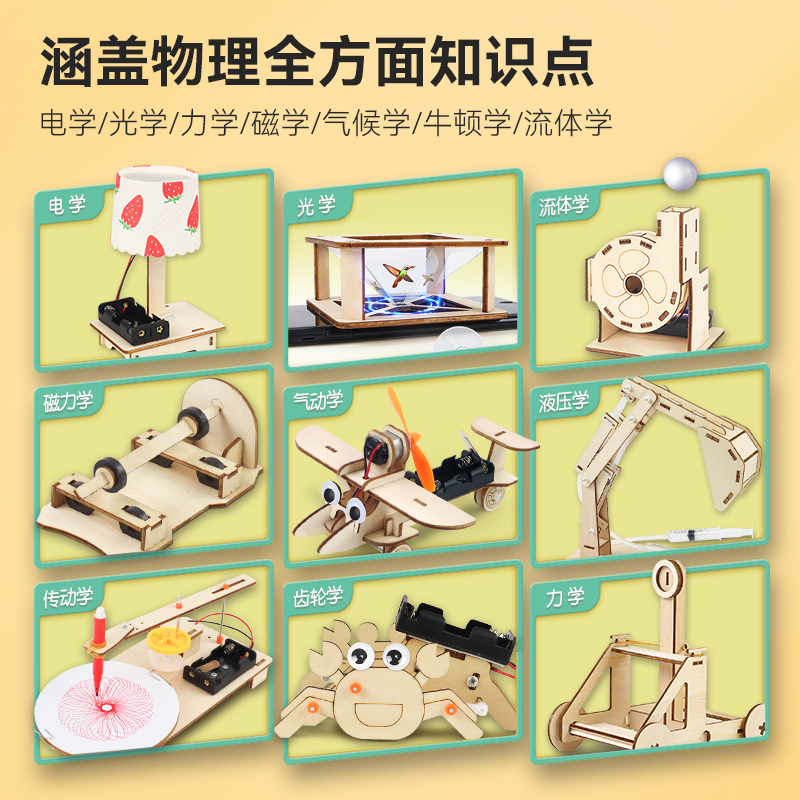 儿童stem科学实验套装学生科技制作小发明材料幼儿园益智物理玩具