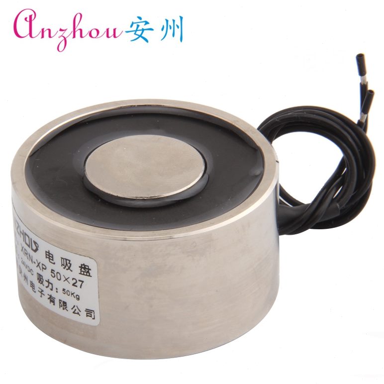 电吸盘12V  电吸盘电磁铁0微型2727- 直P5流/24VN0圆形/  XRP5