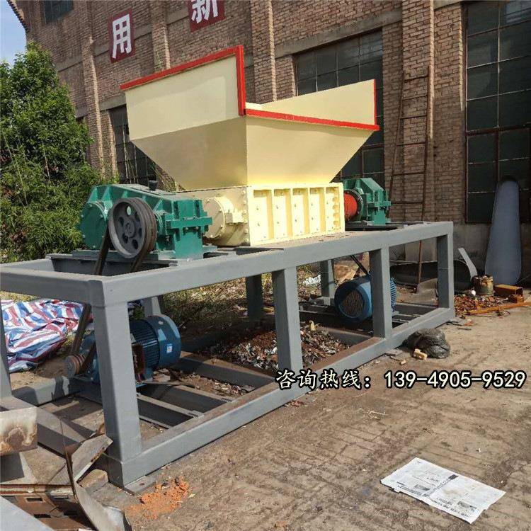 小型塑料易拉撕碎机 金属双轴撕破机 木材橡胶家具轮胎撕裂机