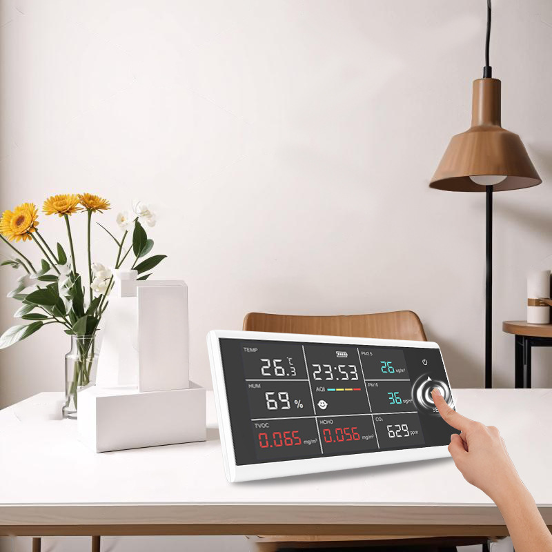 甲醛自测仪家用7合1空气质量检测仪尘埃粒子计数器气味挥发性物质