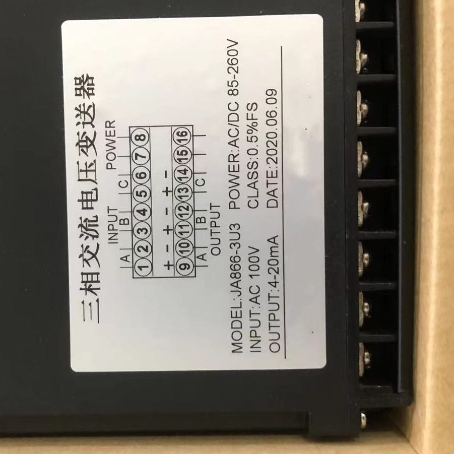 3T相-电压153B-A4B55A4电流 -N三   V变送器     D3T-S3--AD