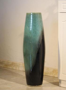 复古怀旧新中式现简约手工陶瓷落花瓶花盆客厅饰装PZK代景观摆地