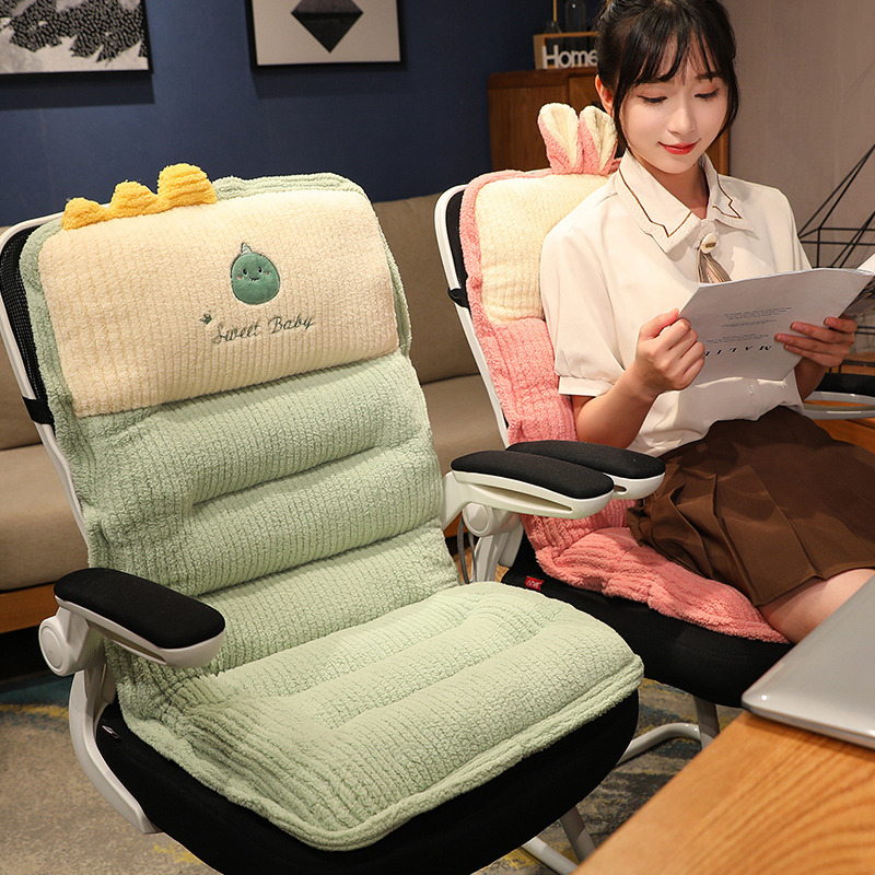 办公室坐垫屁垫椅子垫靠背一体护腰垫学生教室宿R舍座垫久坐神器