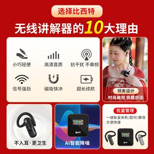 比西特线讲202解器领夹式 一对多企接待参观企议业无商务会培政训