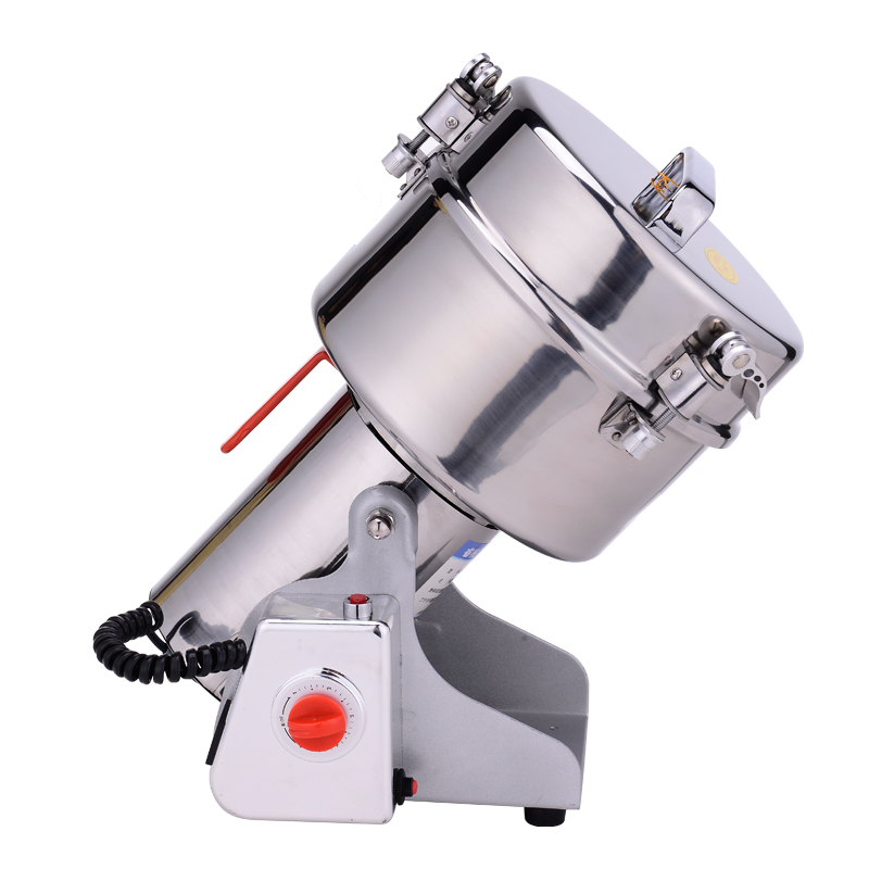 睿核2000克大型粉碎机家用小钢磨商用J打粉机超细研磨机不锈钢磨